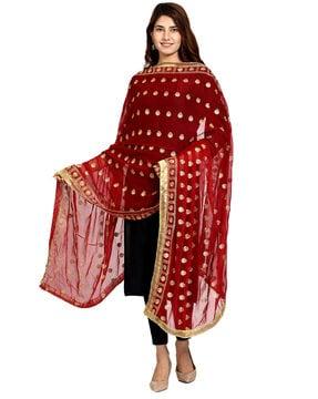 embellished chiffon dupatta