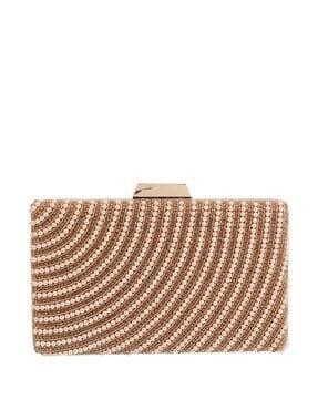 embellished clutch with zari accent