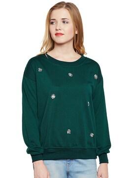 embellished crew-neck sweatshirt