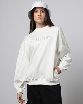 embellished crew-neck sweatshirt