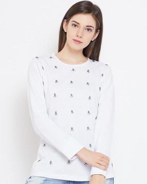 embellished crew-neck sweatshirt