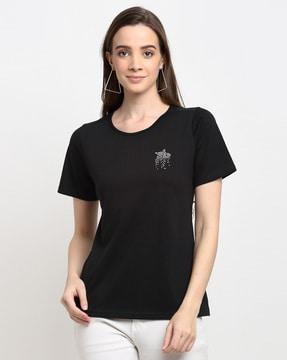 embellished crew-neck t-shirt