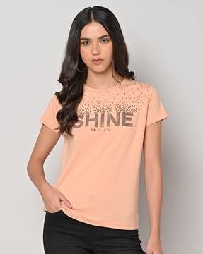 embellished crew-neck t-shirt