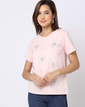 embellished crew-neck t-shirt