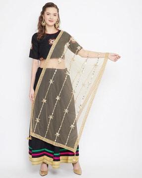 embellished dupatta with laktan