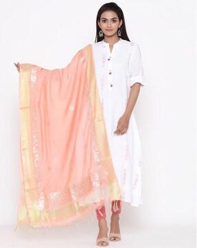 embellished dupatta with tassels