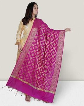 embellished dupatta with tassels