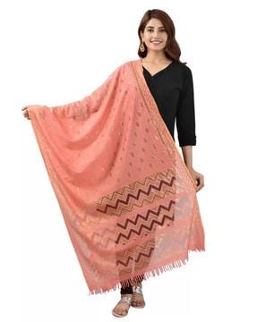 embellished dupatta with tassels