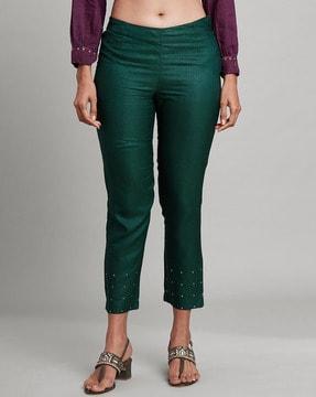 embellished elasticated waist pant