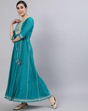 embellished flared kurta