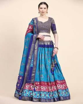 embellished flared lehenga choli set