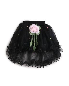embellished flared skirt