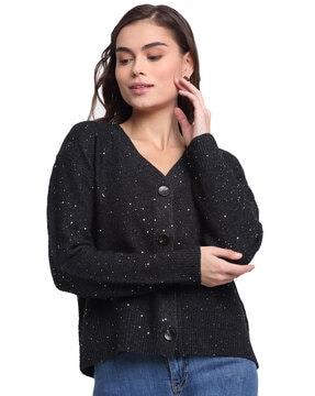 embellished full-sleeve  cardigan