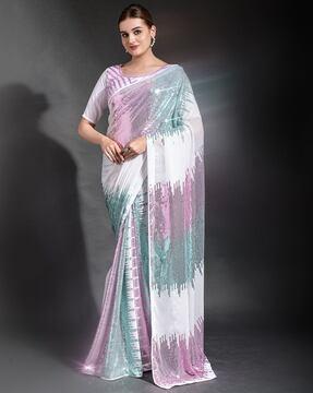 embellished georgette  saree