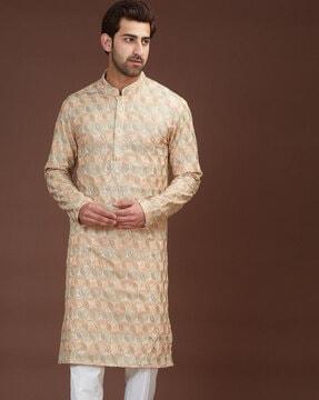 embellished georgette long kurta