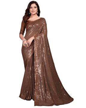 embellished georgette saree