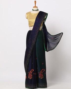 embellished georgette saree