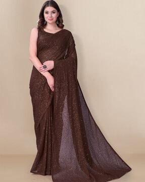 embellished georgette saree