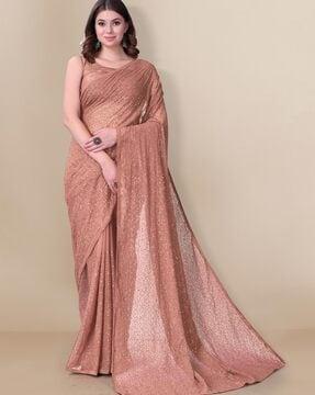 embellished georgette saree