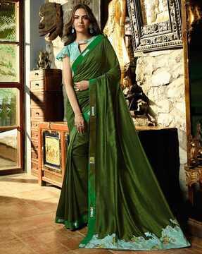 embellished georgette saree