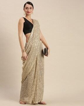 embellished georgette saree