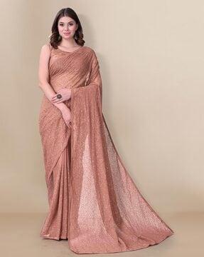 embellished georgette saree