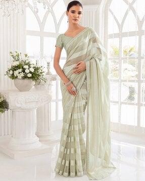 embellished georgette saree