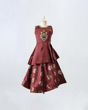 embellished gown dress