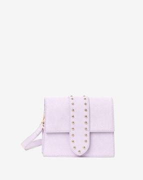 embellished handbag with detachable strap