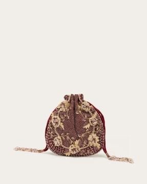 embellished handbag with dori