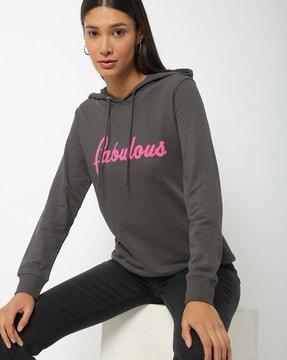 embellished hooded sweatshirt