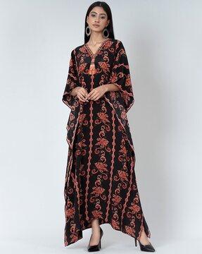 embellished kaftan dress