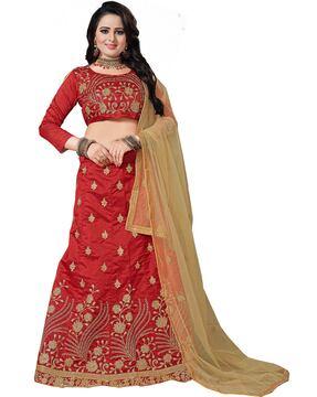 embellished kalidar lehenga choli set with dupatta