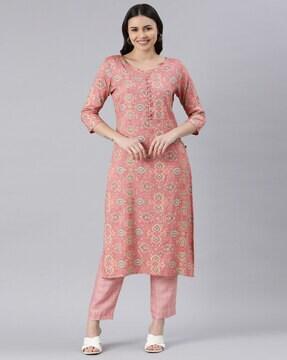 embellished kurta set