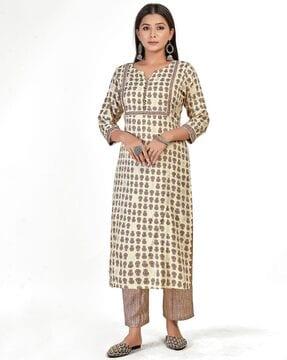 embellished kurta set