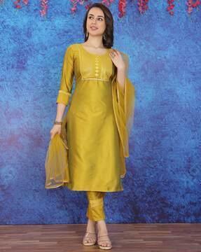 embellished kurta set