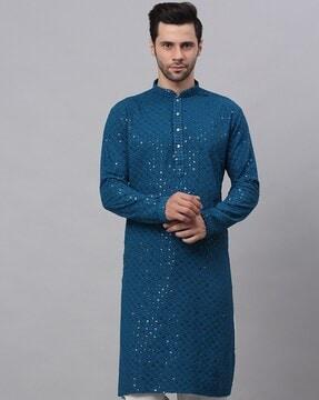 embellished long kurta