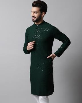 embellished long kurta