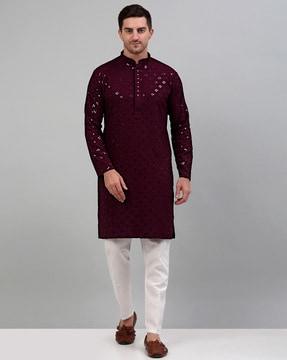 embellished long kurta