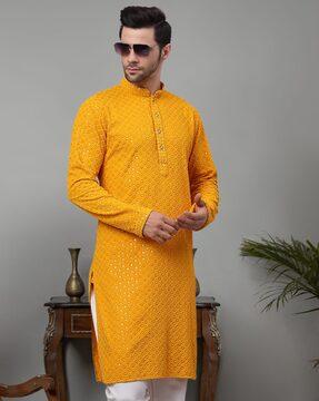 embellished long kurta