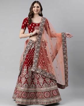 embellished net dupatta