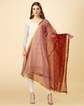 embellished net dupatta