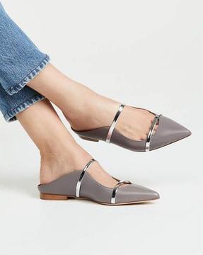 embellished pointed mules