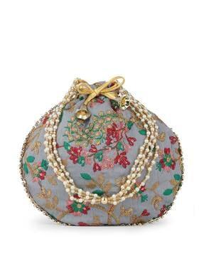 embellished potli bag