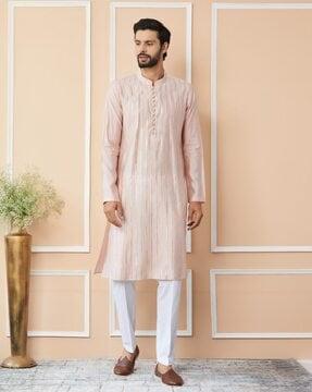 embellished regular fit kurta