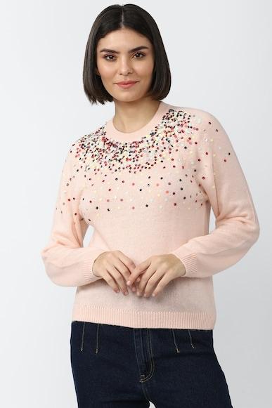 embellished regular fit sweaters