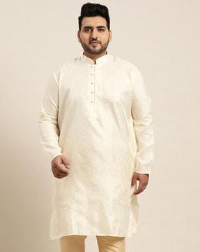 embellished regular long kurta