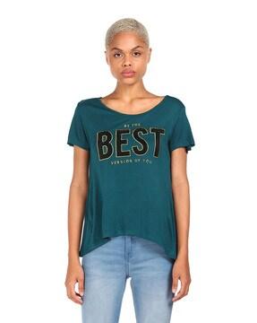 embellished round-neck t-shirt