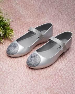 embellished round-toe slip-on ballerinas