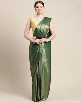 embellished saree with lace border